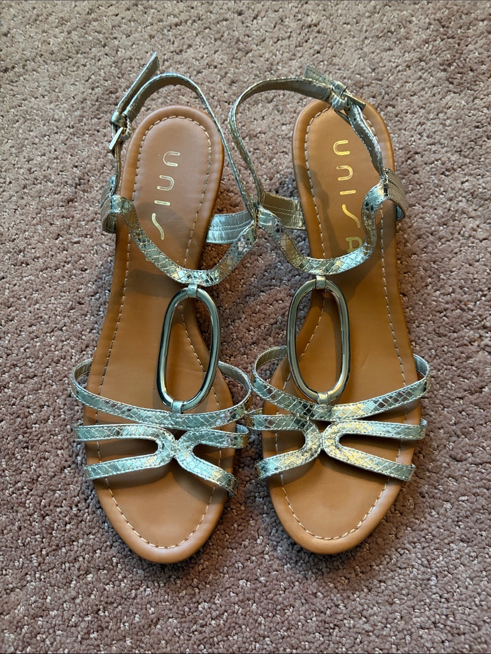 Unisa Gold Formal Sandals - Picture 3 of 5